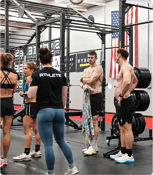 Athletes training